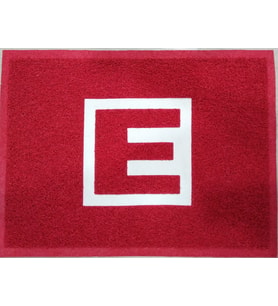 eczane paspası, E logolu paspas 60*80 (Kırmızı)