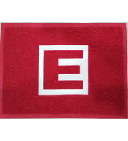 eczane paspası, E logolu paspas 60*80 (Kırmızı)