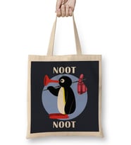 Pingu Noot Noot Bez Çanta Uzun Saplı