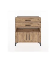 Arges Şifonyer 2 Raflı 2 Çekmeceli 2 Kapaklı 88x30x96 Çam-Çam
