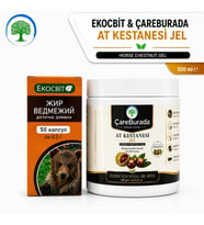 ÇareBurada At Kestanesi Jel 500 ml. & Ekocbit Ayı Yağı 50 ml. Ferahlatıcı Jel, Besleyici Masaj Yağ