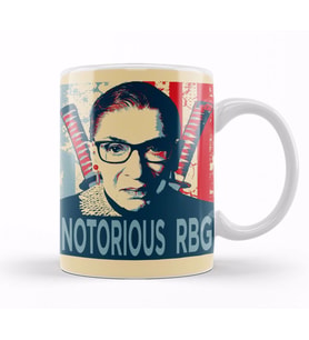 Notorious RBG US Supreme Court Justice Kupa Bardak Porselen