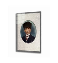 Miyrem Glasses Collection -A1^#  Atatürk Cam Tablo 4 mm (Çok Renkli)