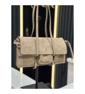 Farah Model Süet Vizon Kadın El Ve Omuz Çantası