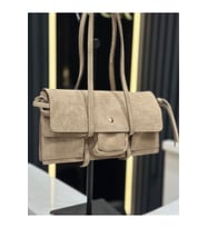 Farah Model Süet Vizon Kadın El Ve Omuz Çantası