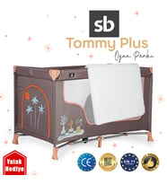 Sunny Baby Tommy Plus Oyun Parkı 60*120 Cm + Yatak Hediyeli (Bej)