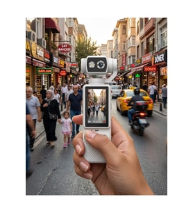 Kompakt 4K Video Kamera Otomatik Netleme ve Dahili Işık Destekli El Kamerası