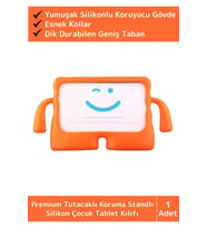 Premium Apple Samsung Uyumlu 11 Inch Silikon Yumuşak Tutacaklı Tam Koruma Kids Çocuk Tablet Kılıfı