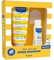 Güneş Losyonu SPF50 200 ml + mustela Hydra Bebe 100 ml