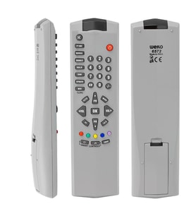 Ayt Arçelik Beko 14.1 Şase Ok Tuşlu Beyaz TV Kumandası Uzaktan Kumanda