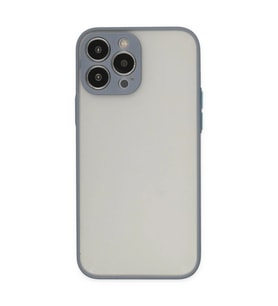 Apple İphone 15 Pro Kılıf Montreal Silikon Kapak - Gri