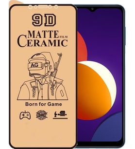 Samsung Uyumlu M12 Ekran Koruyucu 9D Mat Seramik Nano Tam Kaplayan