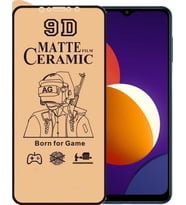 Samsung Uyumlu M12 Ekran Koruyucu 9D Mat Seramik Nano Tam Kaplayan
