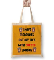CAT Funny Coffee Drinks Art Lover Gift Quote - Vİntage Retro Rainbow Style Bez Çanta Uzun Saplı