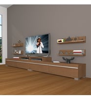 Decoraktiv Ekoflex 360R Mdf Tv Ünitesi Tv Sehpası - Naturel Ceviz