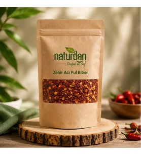 Zehir Acı Pul Biber Doğal 1 Kg