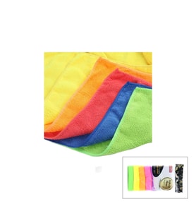 8'li Mikrofiber Temizlik Bezi Seti - Renkli - Leke Bırakmaz