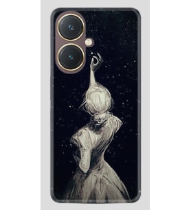 Vivo Y27 Kılıf Desenli Silikon Star Woman 1332