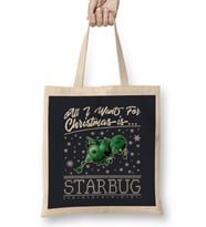 All I Want For Christmas Is Starbug Red Dwarf Bez Çanta Uzun Saplı
