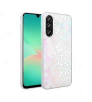Galaxy A56 Kılıf Şeffaf Figürlü Folk Sert Kılıf Fiyonk