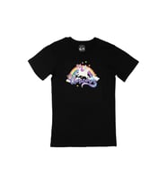 Unicorn Tasarımlı Siyah Tişört