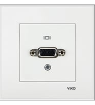 VİKO VGA Konnektör Klemensli Beyaz (Çerçevesiz) 90967Z64 VİKO