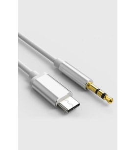 Ahandabuldum Type-c To 3.5 Mm Aux Dönüştürücü Kablo (Doğal Beyaz)