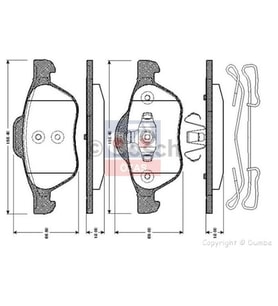 Bosch Fren Balatası Ön 156Mm Laguna II 2.0 16V 02