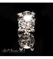 Sky Diamond 0.50ct Tektaş Montür Vidalı Küpe