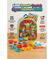 Little People Çantalı Oyun Hamuru Seti - 4 Renk Hamur ve Şekil Kalıpları