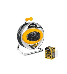 SGS2112 40 Metre Metal Makaralı Uzatma Kablosu 3X2,5 Kablo