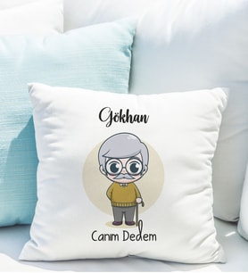 Canım Dedem Tasarımlı Yastık Kişiye Özel