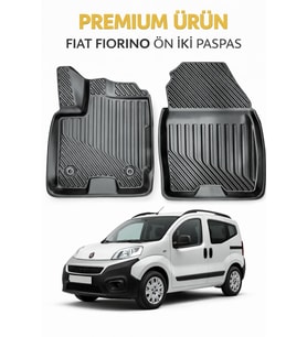 Fiat Fiorino Panelvan ( Ön İki ) ile Uyumlu 3D Oto Paspas Premium