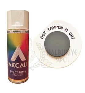 Akçalı Akrilik Sprey Boya TAMPON AÇIK GRİ 400 ml - 607
