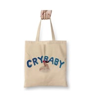 Melanie Martinez Cry Baby Beyaz Bez Çanta Uzun Saplı Alışveriş Çantası Plaj Çantası