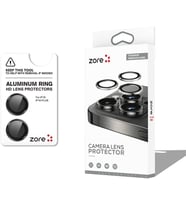 Apple İle Uyumlu iPhone 16 iPhone 16 Plus CL-12 Premium Safir Parmak İzi Bırakmayan Anti-Reflective Kamera Lens Koruyucu Siyah
