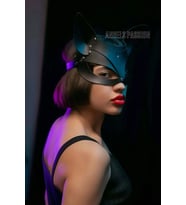 Giyim Deri Kedi Maske, Deri Maske, Maske Çeşitleri - Brf557