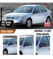 Drs Tuning Bora Uyumlu (1998-2006) Batman Yarasa Ayna Kapağı (Parlak Siyah)