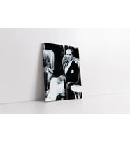 Atatürk Türk Kahvesi ve Sigara İçerken Kanvas Tablo