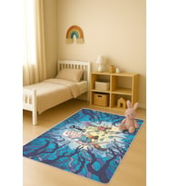 Modern Dijital Baskı Kaymaz Taban Çocuk ve Genç Odası Halısı H0546