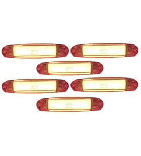 6 Adet Neon Parmak Led Lamba Turuncu 12-24 Volt