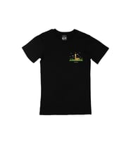 Big Ben Cep Logo Tasarımlı Siyah Tişört