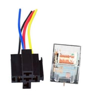 12 Volt 30/40 Amper Şeffaf Role ve Soketi 5 Fişli