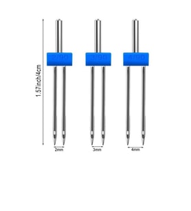 SİNGER BEKO ZETİNA JANOME ORİJİNAL KUTUSUNDA( 2mm-3mm-4mm çiftli nervür iğnesi takımı)