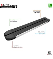 S-Dizayn Chery Omoda5 S-Line Krom Yan Basamak 183 Cm 2022 Üzeri