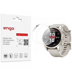Garmin Fenix 7S Pro Ekran Koruyucu TPU Şeffaf Film 2 Adet