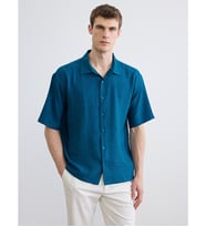 LCW Vision Petrol Regular Fit Erkek Gömlek