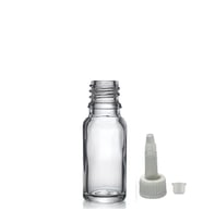 30ml şeffaf cam şişe getamisin kapak, 24 adet, plastik üstten damlalıklı şişe, damlatmalı şişe, damlatıcı şişe