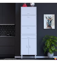Eliusta Duru 56 cm Derinlikte Çok Amaçlı Mutfak, Bakliyat ve Kahve Köşesi Organizer Dolabı 60x195x56 cm