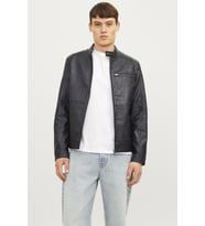 JJEDYLAN PU BIKER JACKET NOOS (Siyah)